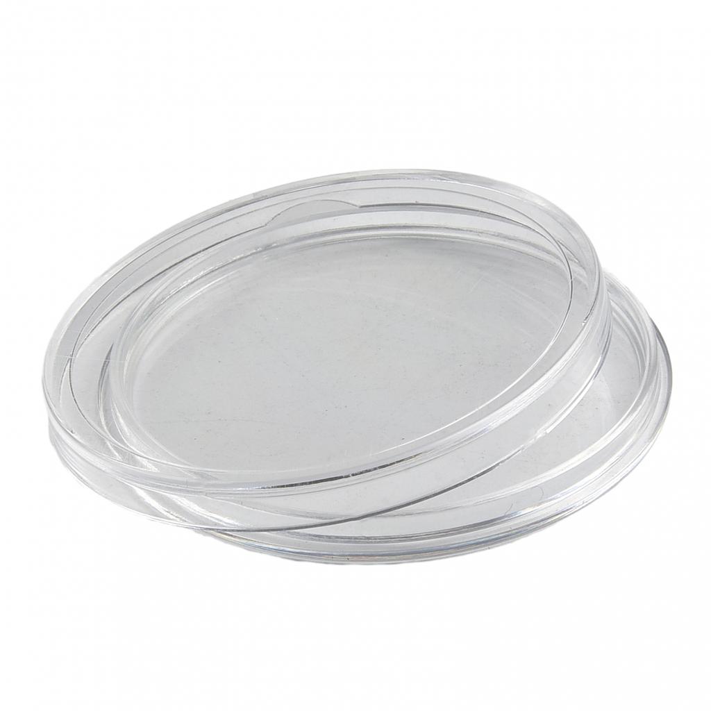 Set of 10 Transparent Coin Cases for Coin Storage (38mm/50mm Diameter)