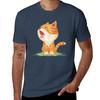 Tabby to yawn TShirt Casual Breathable Short Sleeve Top