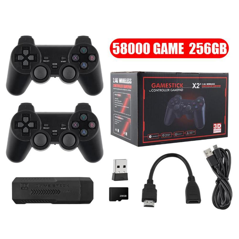 

X2 Plus/K8/M8/M15 Game Console Built-in 20000 Games 64GB/256GB Wireless Controller 4K HD 2.4G Stick 50 Emulators Game Console