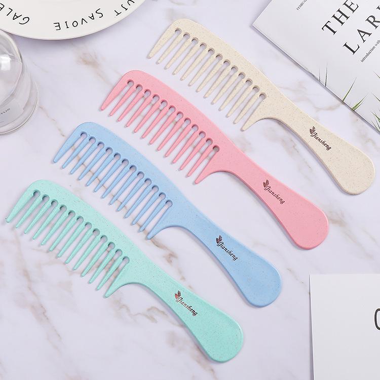 Korean Style Wheat Straw Hair Styling Comb for Men and Women with Independent Packaging, Multiple Options Available.