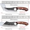 Stainless Steel Chef's Knife Boning Knife Butcher's Meat Cleaver Hand-forged Hammered Kitchen Knives Fruit Slicing Knife