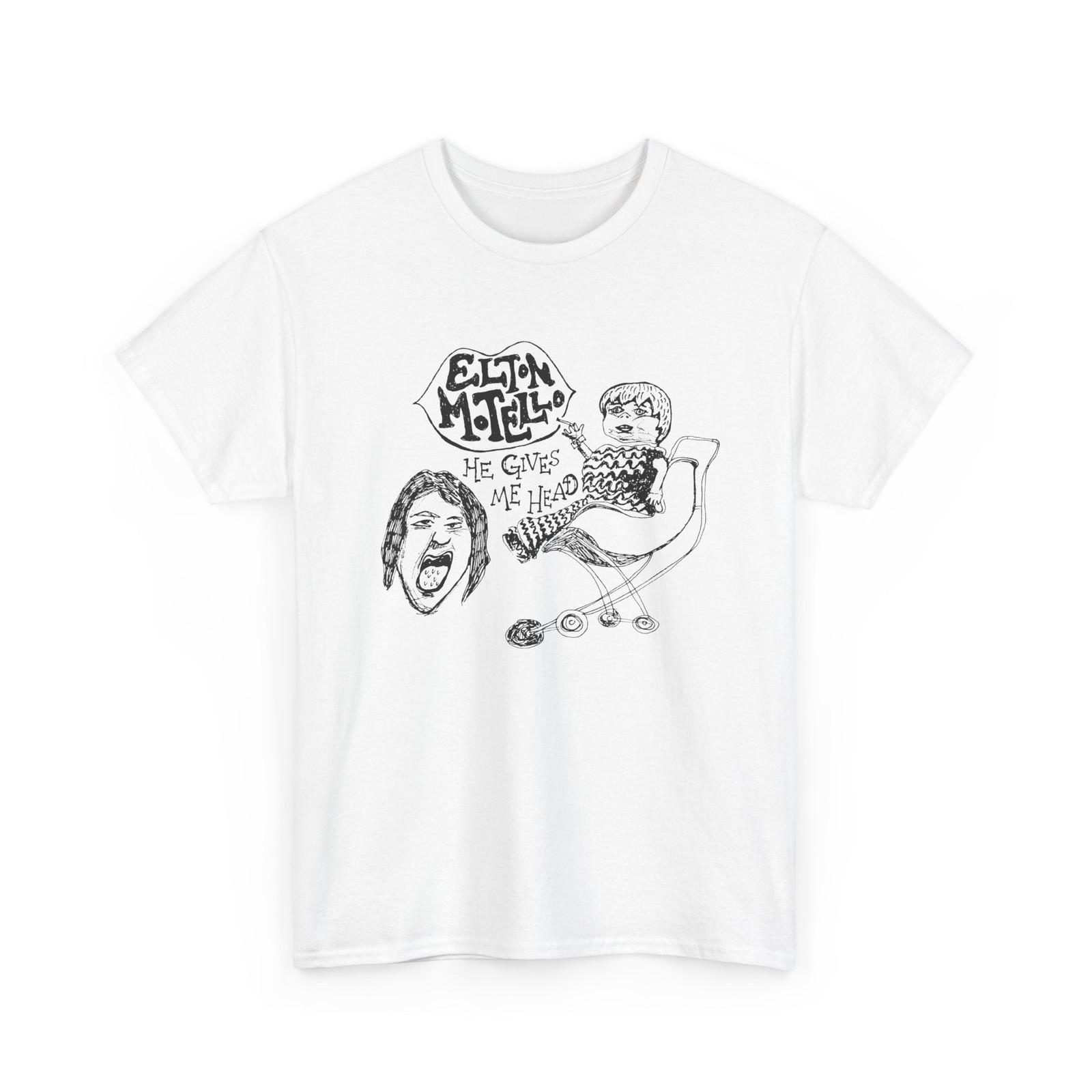 elton motello british punk fan art sketch tshirt S разноцветный