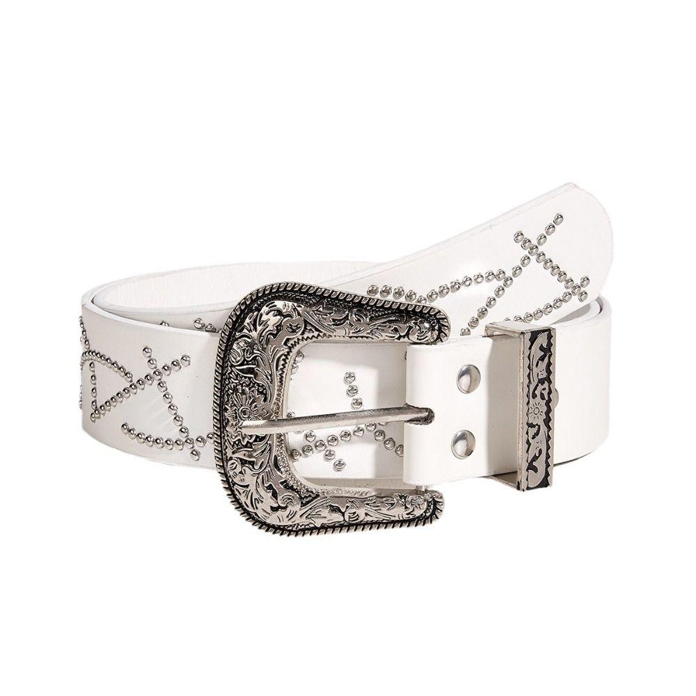 Korean Women's Belt Gothic Dress Jeans Belt American Buckle Waist Belt Ladies/Girls