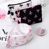 New Korean Style Fashion Simple Bow Wallet Cute Large Capacity Lipstick Storage Makeup Bag Coin Wallet Women Girl Birthday Gifts