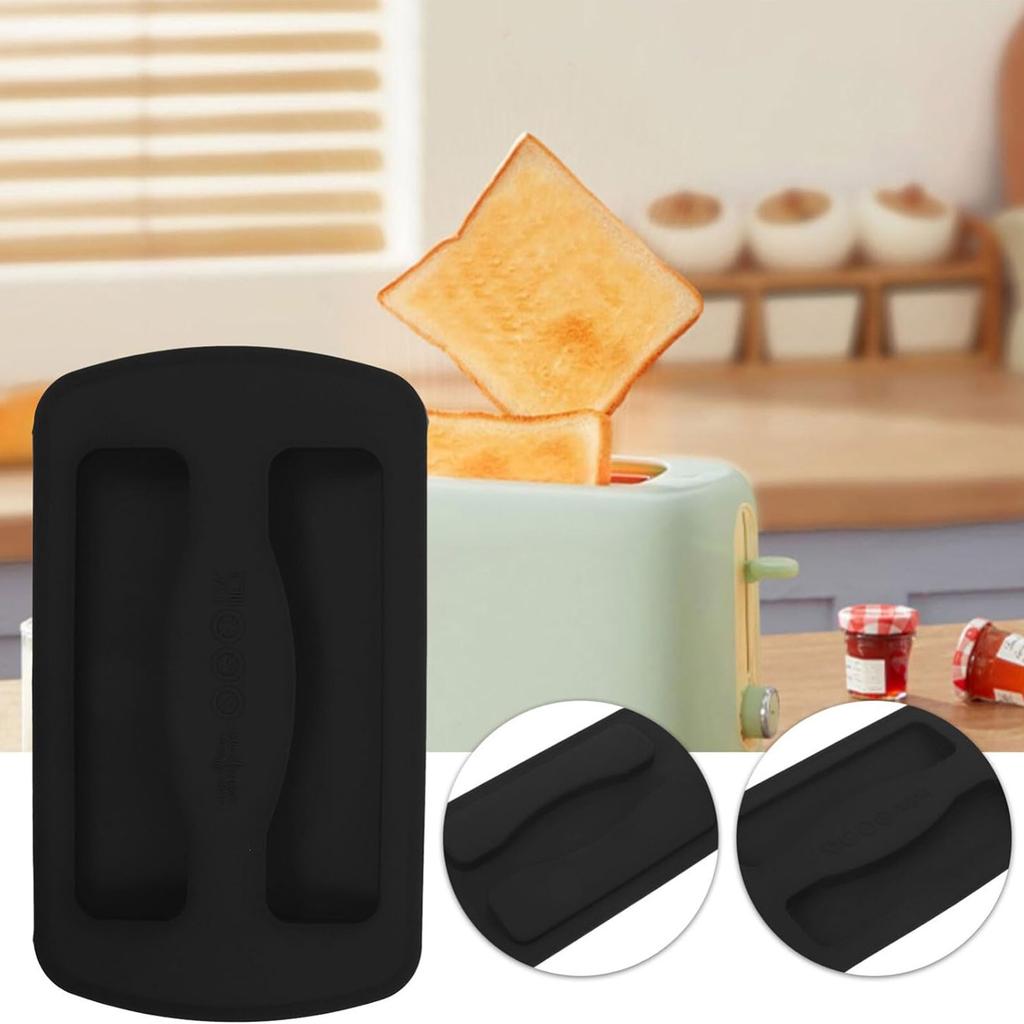 2er-Pack Flexible Toasterabdeckung Toastermaschinenabdeckung Silikonmaterial Toasterdeckel Brotbackmaschinenabdeckung für Brotbackmaschine