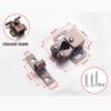 Press The Home Wardrobe Door Buckle Touch The Bead Magnetic Dual Wheel Spring Fixed Lock Buckle Low Foot Cabinet Door Buckle