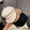 Octagonal Hat, Short Brim, Woolen Hat, Equestrian Hat, Peaked Hat, Children's Autumn and Winter Felt Hat, Solid Color Newsboy Hat, Knight Hat.