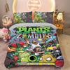 Anime Plants vs Zombies Duvet Cover Pillowcase Bedding Set Kids Boy Girl Bedroom Decoration 2/3piece set Single Double full Size