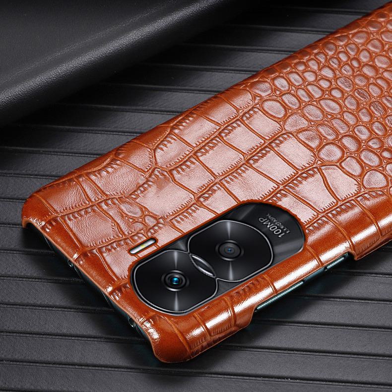 Schutzhülle aus echtem Leder mit Krokodilmuster für Honor Play6T/4T/5TPro
