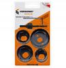 6-Piece Universal Hole Saw Set for Wood, Aluminum, and Steel