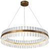 Luxemburg Crystal Prisms - Chandelier 60cm, LED 40W, Brass Gold Ring 3 Colors