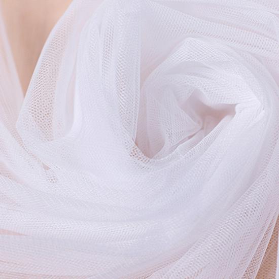 3M Wide White Mesh Mosquito Net Fabric for Windows, Doors, Canopies, and Wedding Dresses.