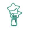100pcs Star   Clips for Student Cute Cartoon Strong Clamping Force Sturdy Metal Paper Clamps for Account Tickets