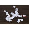 5000pcs Wedding Celebration Banquet Table Decoration with White Heart-shaped Confetti 0.98 Inches 30g