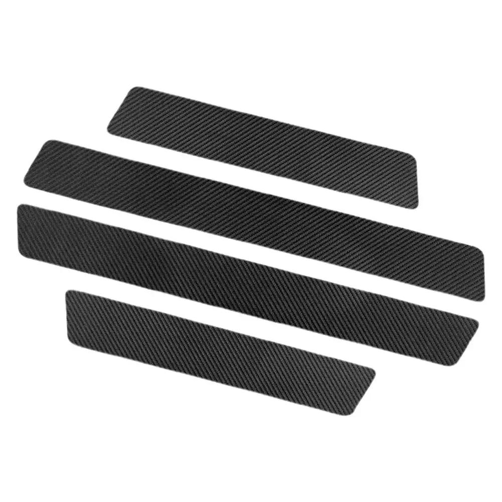 

Universal Car Door Sill Sticker with Scraper Anti Scratch Carbon Fiber Self Adhesive Car Door Decal for Car B9Q1