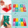 Montessori Counting Peg Board Math Toy Children Counting Stick Number Matching Colour Cognition Sensory Educational Toy for Kids