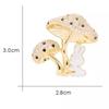 Exquisite Mushroom Rabbit Brooch for Women Men Fashion Mushroom Rabbit Brooches Pins Jewelry Accessories Party Gifts