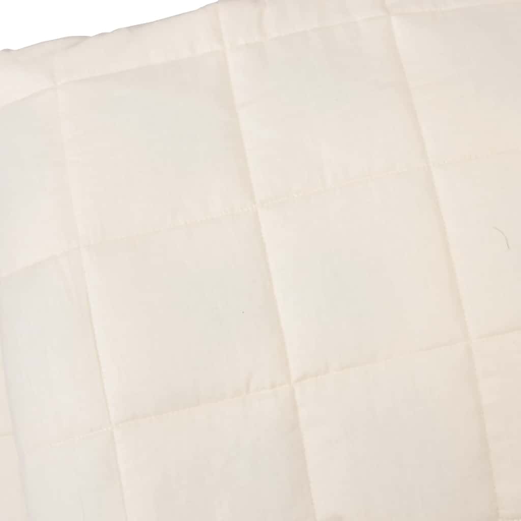Vidaxl Weighted Blanket, Cream, 155X220 Cm, 11 Kg, Fabric