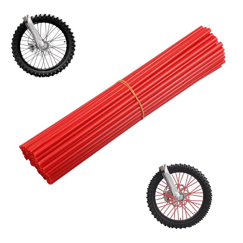 Universal Motocross Spoke Wraps 72PCS Multicolor Scratch-proof Dirt Bike Wheel Rim Spoke Covers for Riding Decoration