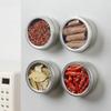 3Pcs Silver Magnetic Seasoning Containers Tinplate Condiments Box Fridge Storage Container  Picnic