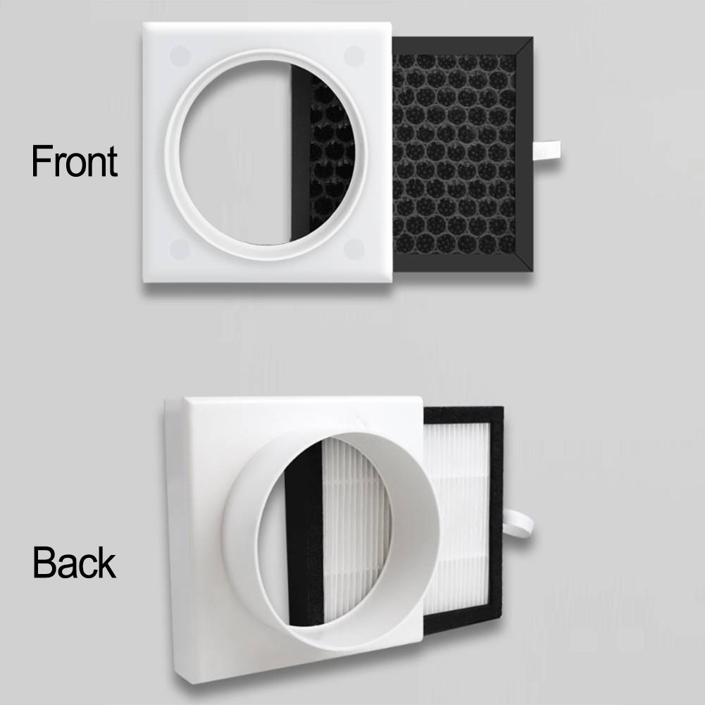 Kanal-Luftfilter HEPA Belüftungskanal-Luftfilter Für PVC PE Rohre Frischluftsystem Kanalventilator Reinigungsbox Luftfiltersieb