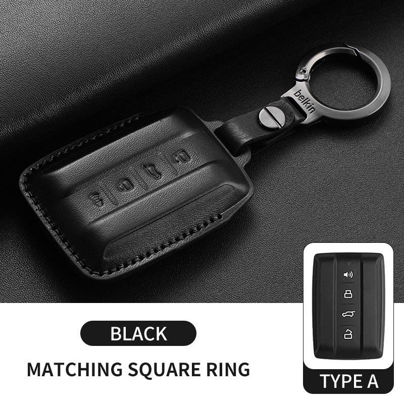 Car Remote Key Fob Case Cover Protector Shell Bag For Great Wall Gwm Wey Tank 300 500 Tank300 Tank500 Keychain Leather Accessory