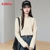 Baleno Women's Pure Cotton Long Sleeve Round Neck Loose T-Shirt