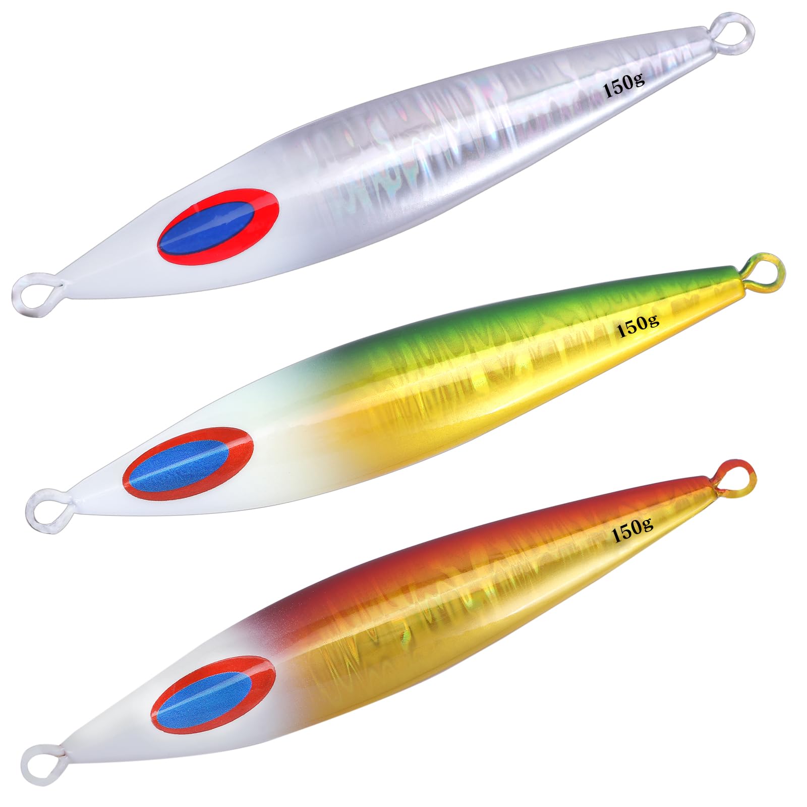 

CONTYU Metal Jig Slow Jig Set Offshore Blue Fish Flounder 110g 150g of 117mm [Exquisite Fall] (Color A (Set 3), / 150g)