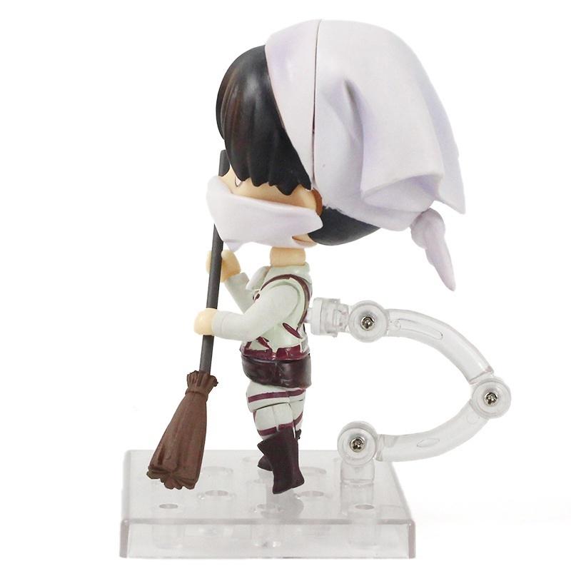 Anime Attack On Titan Levi Cleaning Ver. PVC Action Figure Collectible Model Toys Cartoon Hobby Collector Christmas Gift Animation Gifts