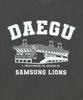 Hangugyaguwiwonhoe Mss X Kbo Ballpark Short Sleeve T-Shirt Charcoal Gray [Daegu Samsung Lions]