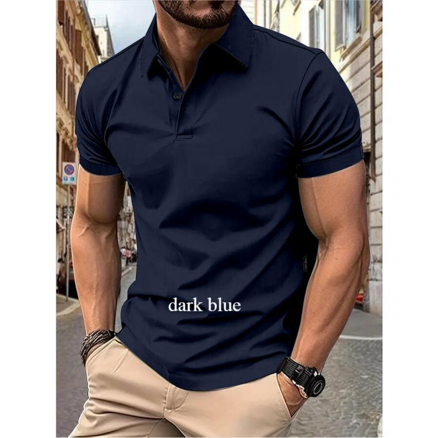 Men's Summer Solid Color Top Popular Fashion Short Sleeves Slim Fit Short Sleeves T-Shirts (men’s)