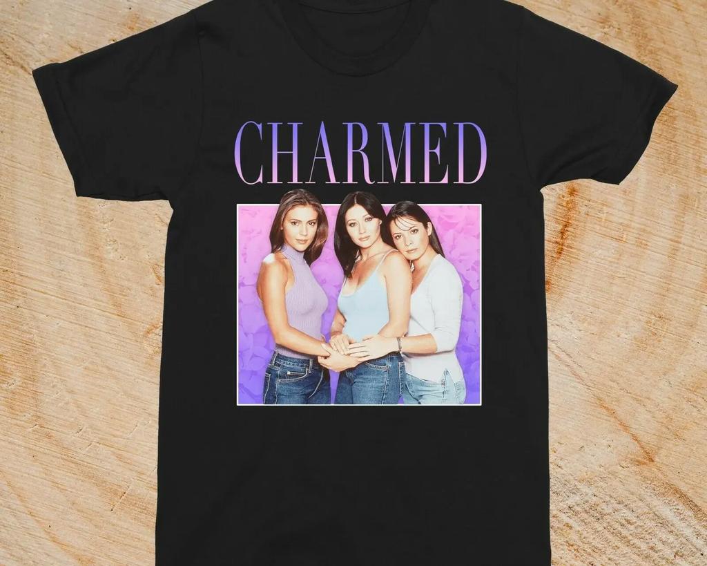 Charmed Tv Show 90s Crewneck Vintage Shirt Unisexs TShirts Graphic Custom Aldult Teen Unisex Digital Printing Tee Shirt Xs5xl