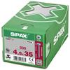 SPAX 0201010450355 Vis à bois 4.5 mm 35 mm T-STAR plus acier WIROX 500 pc(s)