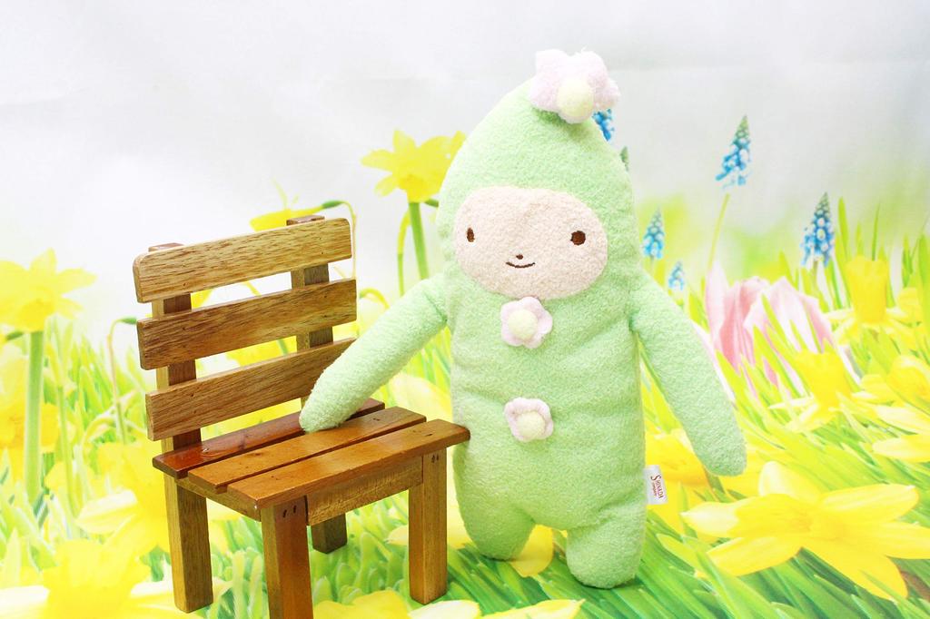 Shinada Fumofumo-san Flower Nicola Cola Light Green (Medium) 10 X 5 X 20 Cm Plush Toy Animal Goods FNF-0078G