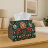 1pc Tissue Box Holder Featuring a Floral Design - A Versatile Napkin Dispenser Suitable for Home Gatherings And Car Decoration - A Stylish Organizer F