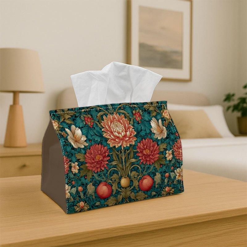 1pc Tissue Box Holder Featuring a Floral Design - A Versatile Napkin Dispenser Suitable for Home Gatherings And Car Decoration - A Stylish Organizer F