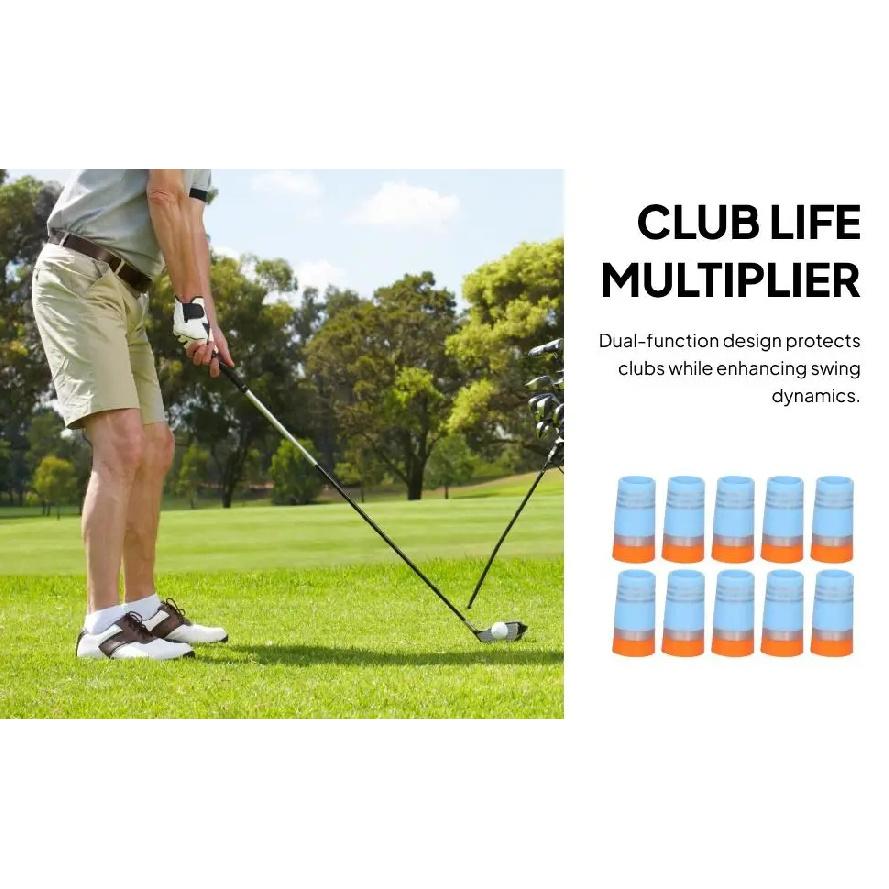 Golf Club Shaft Ferrule End Cap Portable Adapter Sleeve Replacement Golf Accessories for Repair Tools and Iron Wedge Upgrade