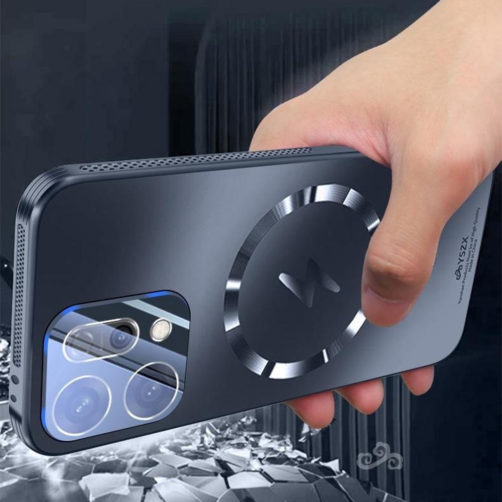 For Oppo Reno14 5G (Global) Case Compatible with MagSafe Matte PC+TPU Heat Dissipation Phone Cover