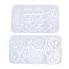 Silicone Resin Jewelry Mold Set, Multi Cavity Pendant and Earring Casting Mold for DIY Charm Making and Resin Crafts
