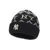 MLB Contains Wool Knitted Beanie Hat Unisex Black Fashion 3ABNBM546-50BKS