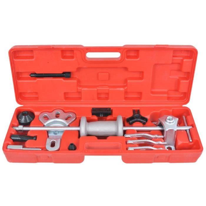VidaXL Outils de voiture coulissants à 9 voies 17 pcs