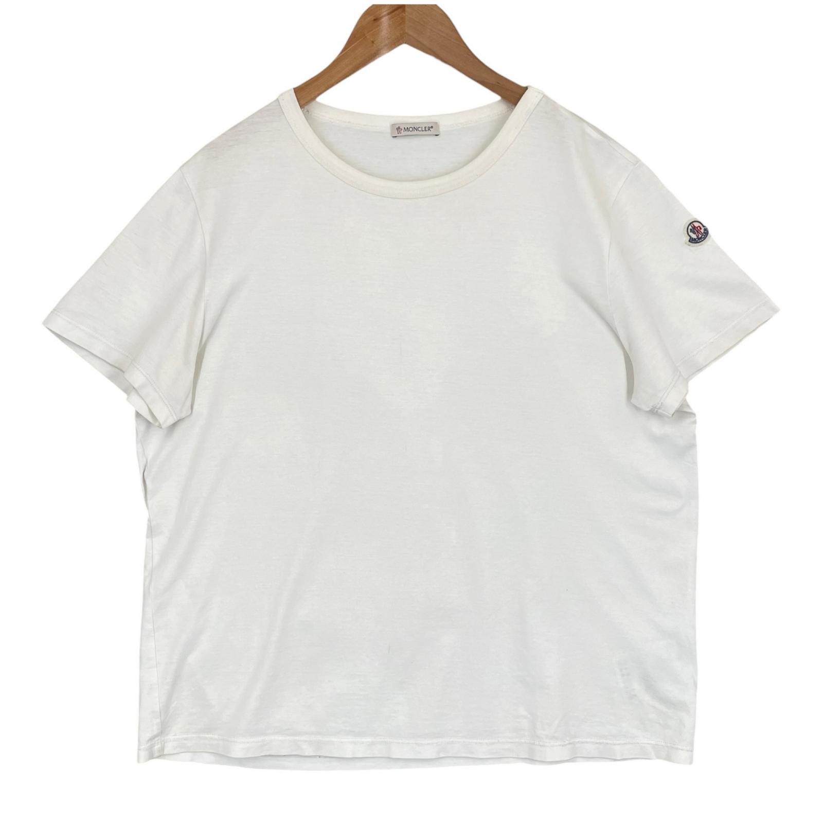Used MONCLER Short sleeve T-shirt cotton Women M белый