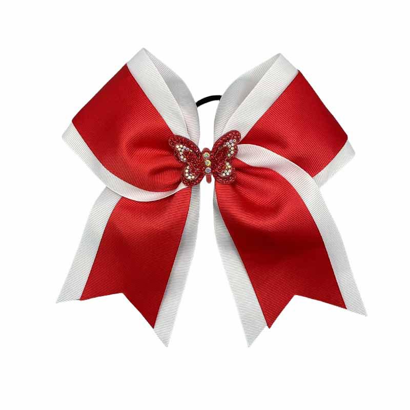 Cross-border Style Swallowtail Bow Hair Tie: Double Layer Butterfly Headwear for Kids