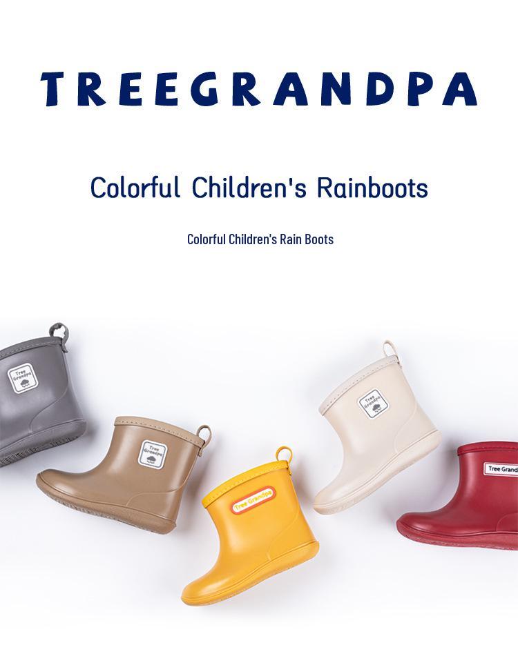 Children's Non-slip Lightweight Mid-calf Rain Boots - Soft Sole for Boys and Girls