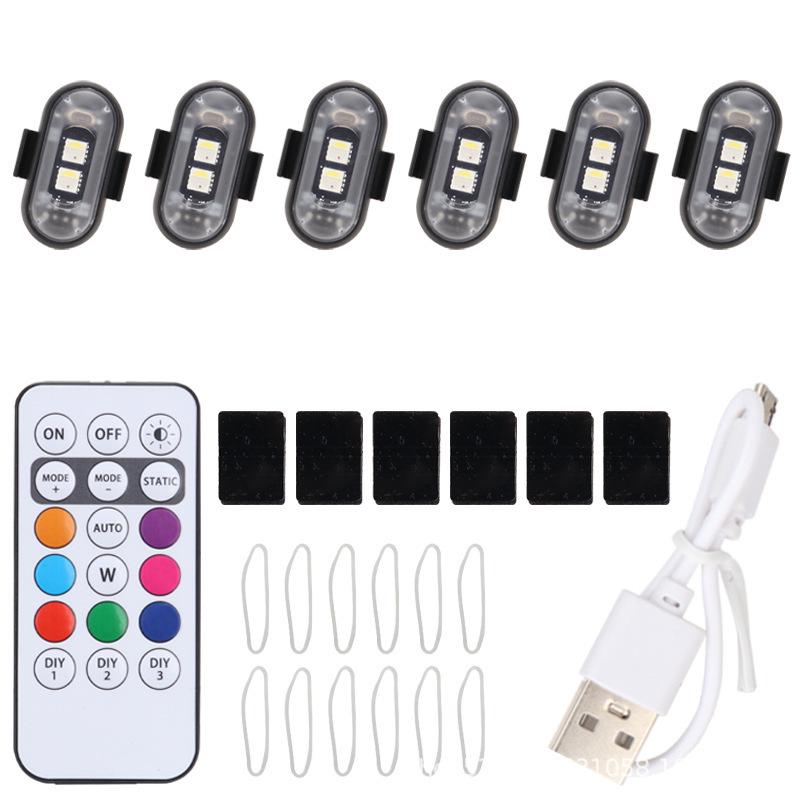 Wireless Multi-Color LED Flashing Light for Airplanes, Cars, Motorcycles, and Drones