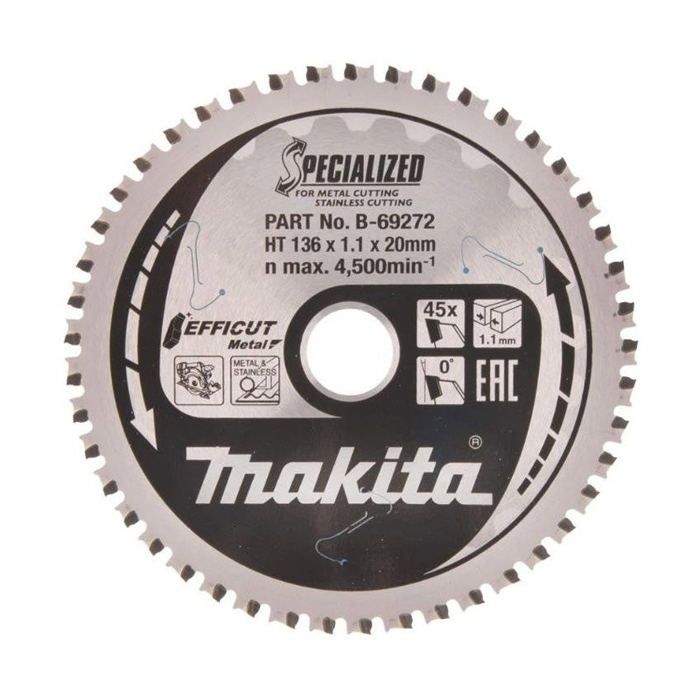 Makita b-69331 lame de scie circulaire 150 x 20 x 1.1 mm nombre de dents: 48 1 pc(s)