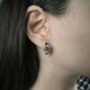 Silver Earrings with Citrine Nano 3.093ct (2189947)