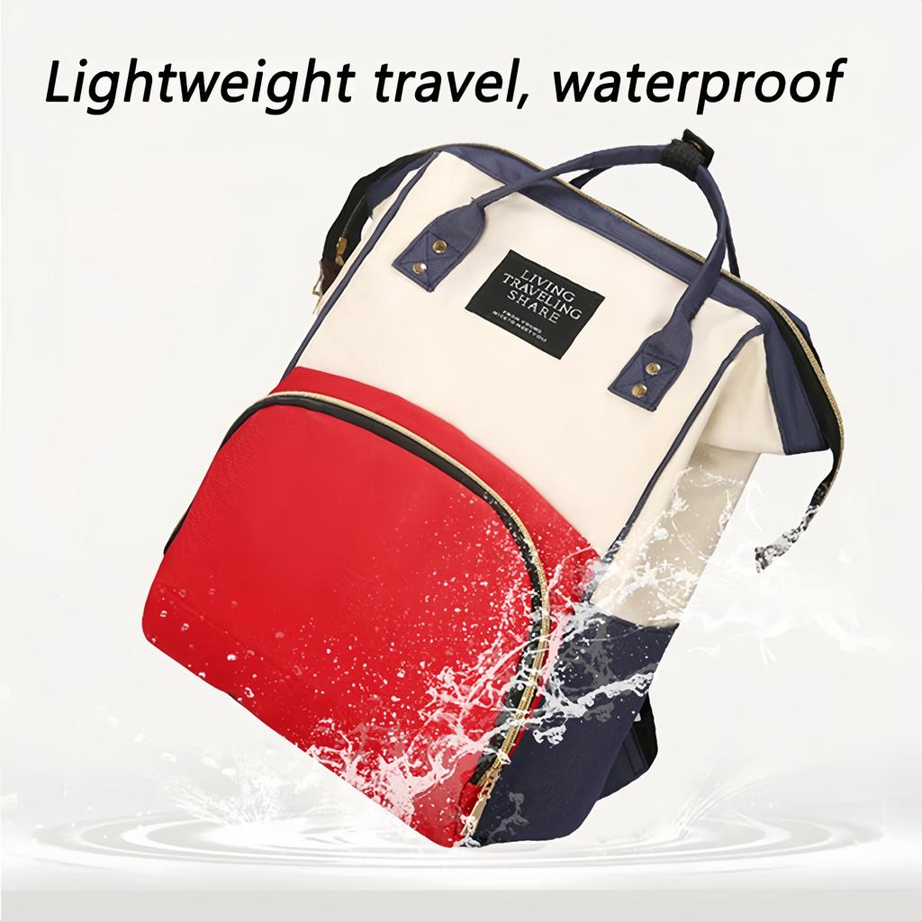 Travel Mommy Bag Large Capacity Durable Zipper, Multi-Pocket Gym Travel Diaper Bag with Secure Straps