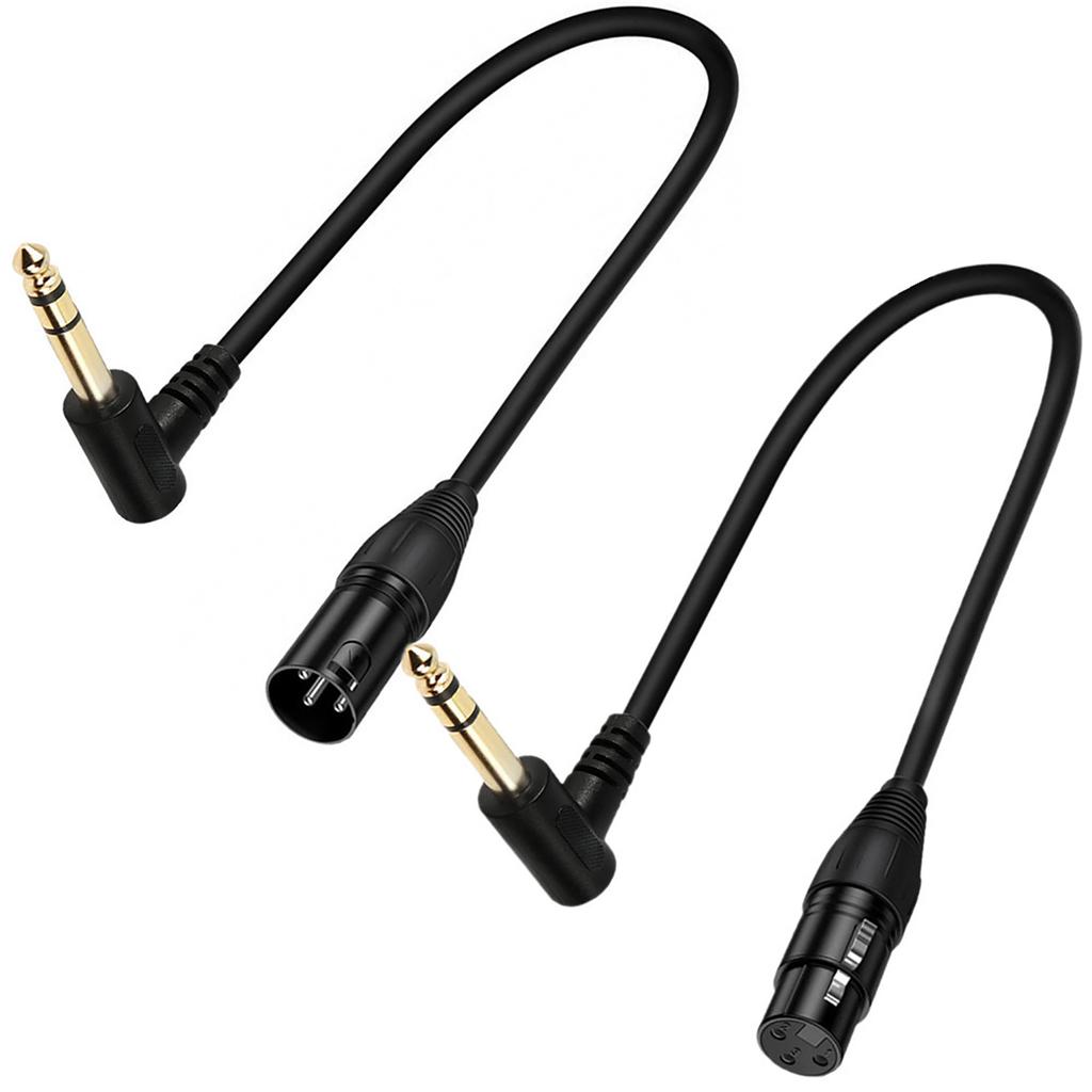 XLR 3 Pin To 6.35mm 1/4" TS/TRS Male Audio Cable, Stereo 6.35mm To XLR Plug Stereo Mic Audio Connector for Microphone