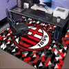 Milan Football club Printed Office Carpet Chair Cushion  Entryway Rug, Rugs for Living Room, Bedroom Christmas gifts